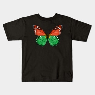 Burkinabe Flag  Butterfly - Gift for Burkinabe From Burkina Faso Kids T-Shirt